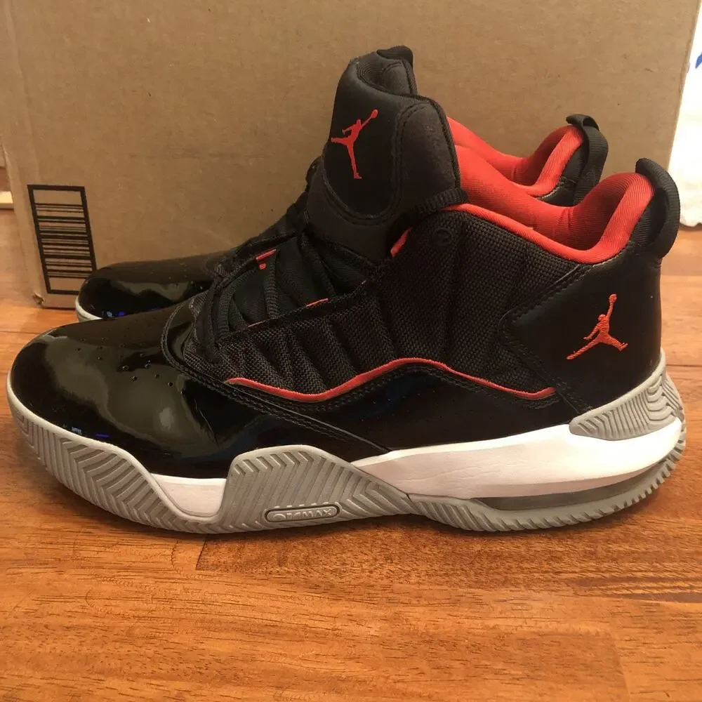 Nike Air Jordan Stay Loyal Men's Sneakers Black/Chile Red/White, Size 11 DB2884